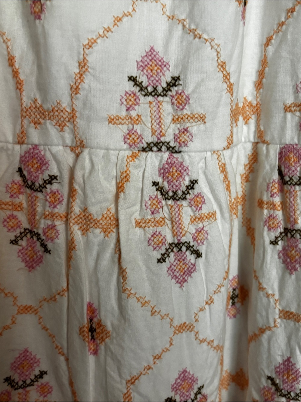 Embroidered Summer Cotton Mini Dress Size Medium NWOT - Picture 13 of 15